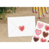 Frosted Heart Cookies Stickers, 72 Per Pack, 12 Packs