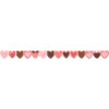 Frosted Heart Cookies Die-Cut Border Trim, 35 Feet Per Pack, 6 Packs