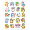 Cute Critters Stickers, 120 Per Pack, 12 Packs