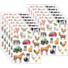 Farm Stickers, 120 Per Pack, 12 Packs