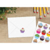 Cupcakes Stickers, 120 Per Pack, 12 Packs