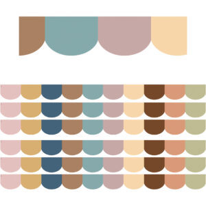 Everyone is Welcome Scalloped Die-Cut Border Trim, 35 Feet Per Pack, 6 Packs