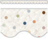 Everyone is Welcome Dots Scalloped Border Trim, 35 Feet Per Pack, 6 Packs