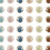 Everyone is Welcome Helping Hands Mini Stickers, 378 Per Pack, 6 Packs