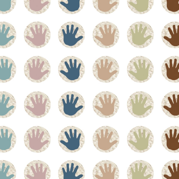 Everyone is Welcome Helping Hands Mini Stickers, 378 Per Pack, 6 Packs