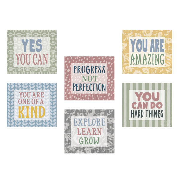 Classroom Cottage Positive Sayings Accents, 30 Per Pack, 3 Packs