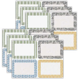 Classroom Cottage Name Tags-Labels - Multi-Pack, 36 Per Pack, 6 Packs