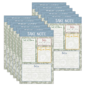 Classroom Cottage Notepad, 50 Sheets, Pack of 12