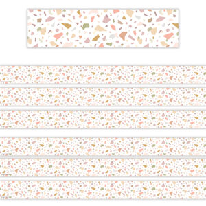 Terrazzo Tones Straight Border Trim, 35 Feet Per Pack, 6 Packs