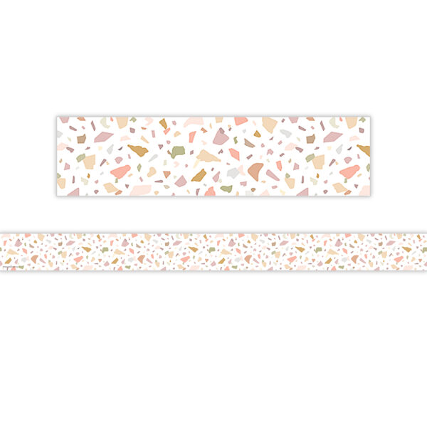 Terrazzo Tones Straight Border Trim, 35 Feet Per Pack, 6 Packs