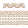 Natural Poms Scalloped Die-Cut Border Trim, 35 Feet Per Pack, 6 Packs