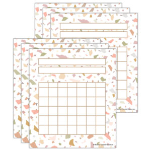 Terrazzo Tones Incentive Charts, 36 Per Pack, 6 Packs