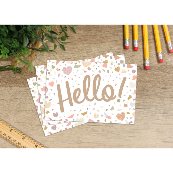 Terrazzo Tones Hello Postcards, 30 Per Pack, 6 Packs