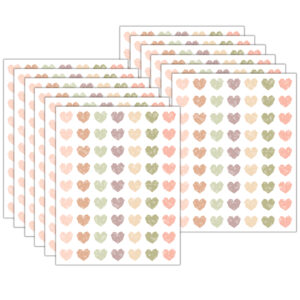 Terrazzo Tones Hearts Mini Stickers, 378 Per Pack, 12 Packs