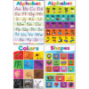 Colorful Early Learning Small Poster Pack, 12 Posters