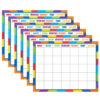 Playful Patterns Calendar Chart, 22" x 17", Pack of 6