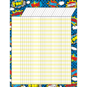 Superhero Incentive Chart, Pack of 6