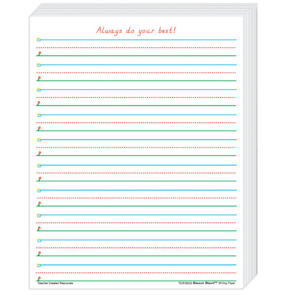 Smart Start 1-2 Writing Paper: 360 Sheets