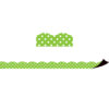 Magnetic Borders, Lime Polka Dots, 24 Feet Per Pack, 3 Packs