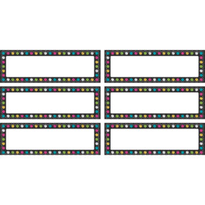 Chalkboard Brights Labels Magnetic Accents, 20 Per Pack, 3 Packs