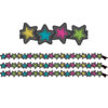 Chalkboard Brights Stars Magnetic Border, 24 Feet Per Pack, 3 Packs