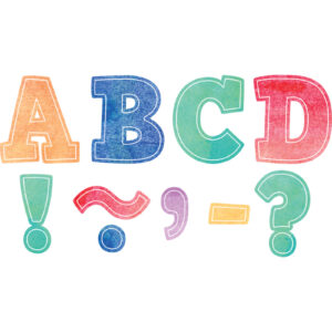 Watercolor Bold Block 3" Magnetic Letters