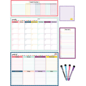 Oh Happy Day Dry-Erase Magnetic Calendar Set