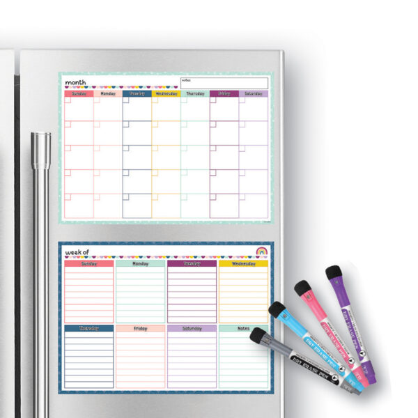 Oh Happy Day Dry-Erase Magnetic Calendar Set