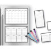 Black & White Dry-Erase Magnetic Calendar Set