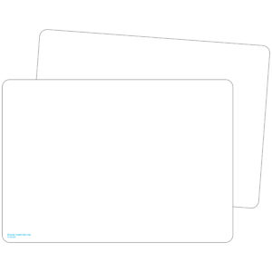 Double-Sided Premium Blank Dry Erase Boards, Pack of 10