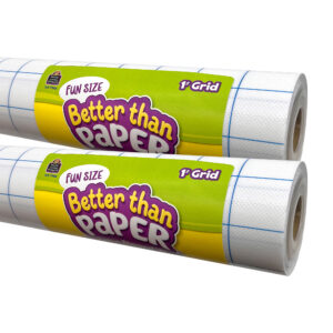 Fun Size Better Than Paper Bulletin Board Roll 1" Grid, Pack of 2