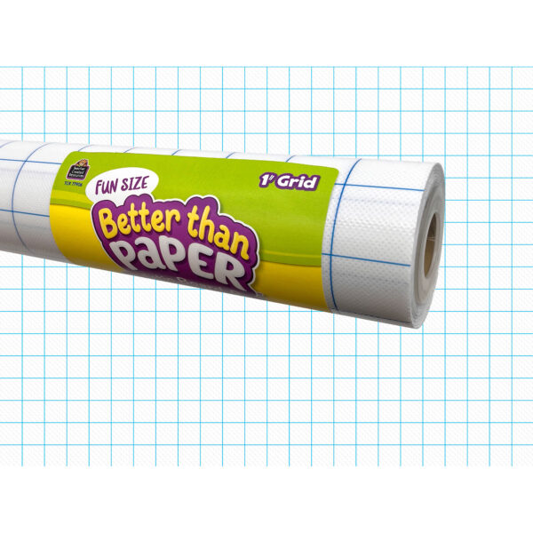 Fun Size Better Than Paper Bulletin Board Roll 1" Grid, Pack of 2