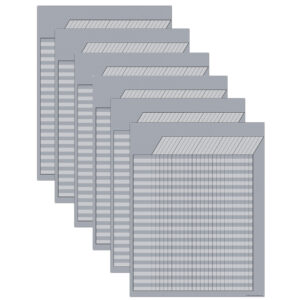 Gray Incentive Write-On-Wipe-Off Chart, Pack of 6