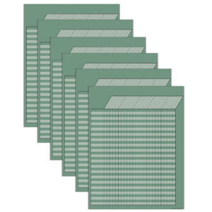 Eucalyptus Green Incentive Write-On-Wipe-Off Chart, Pack of 6