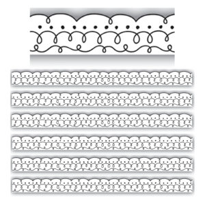 Squiggles and Dots Die-Cut Border Trim, 35 Feet Per Pack, 6 Packs