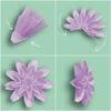 Pastel Pop Paper Flowers, Pack of 4