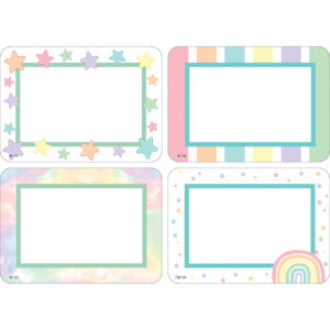 Pastel Pop Name Tags - Labels Multi-Pack, 36 Per Pack, 6 Packs