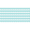 Pastel Blue Scalloped Border Trim, 35 Feet Per Pack, 6 Packs