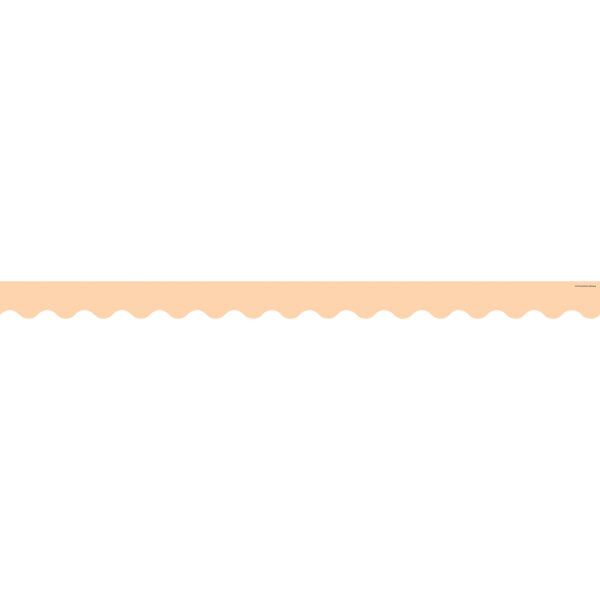 Peach Scalloped Border Trim, 35 Feet Per Pack, 6 Packs