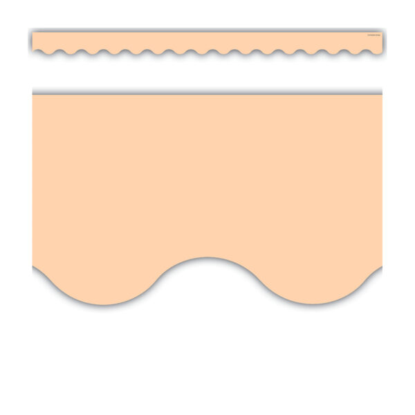 Peach Scalloped Border Trim, 35 Feet Per Pack, 6 Packs