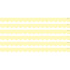 Pastel Yellow Scalloped Border Trim, 35 Feet Per Pack, 6 Packs