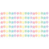 Pastel Pop Stars Die-Cut Border Trim, 35 Feet Per Pack, 6 Packs