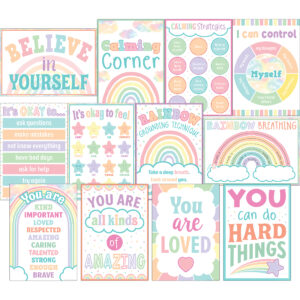 Pastel Pop Calming Strategies Small Poster 12-Pack