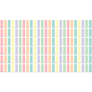 Pastel Pop Stripes Straight Border Trim, 35 Feet Per Pack, 6 Packs