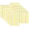 Lemon Zest Mini Stickers, 378 Per Pack, 12 Packs