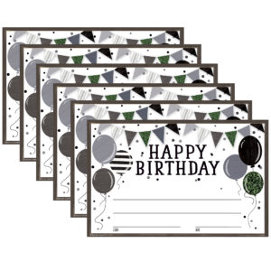 Modern Farmhouse Happy Birthday Awards, 30 Per Pack, 6 Packs