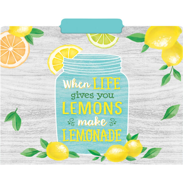 Lemon Zest Letter-Sized File Folders, 12 Per Pack, 2 Packs