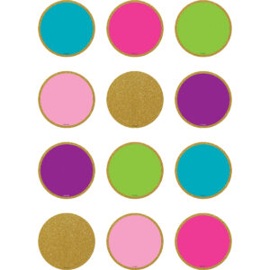 Confetti Mini Circles Mini Accents, 2-5-8", 36 Per Pack, 6 Packs