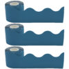 Slate Blue Scalloped Rolled Border Trim, 50 Feet Per Roll, Pack of 3