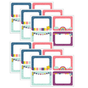 Oh Happy Day Name Tags-Labels - Multi-Pack, 36 Per Pack, 6 Packs